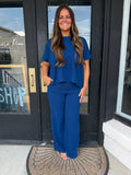 Royal blue cotton set