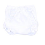 Essentials Monogram Diaper Cover with White Trim: Preemie