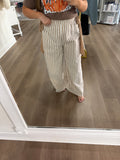 Oatmeal striped pants
