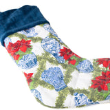Poinsettias Quilted Stocking