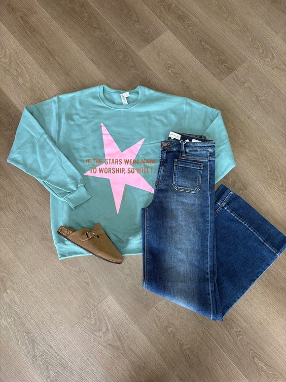 Stars were made to worship sweatshirt