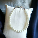 Classic Pearl (WHITE) Baby Child Kid Bracelet: White/ 4 (newborn size)