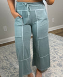Ash blue contrast pants