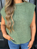 Olive knitted sweater top