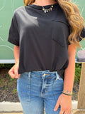 Relaxed tee- black