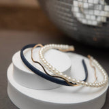 Women's Headbands | Blue Headband | Pearl headband | Set
