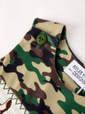 Camouflage Duck Smocking Embroidery Baby Boy Romper: 6M