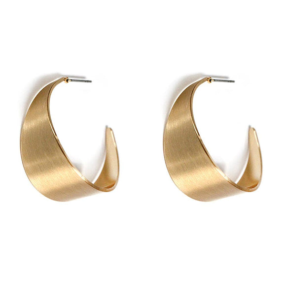 Matte Gold Curved 1.25