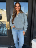 Ash jade half zip pullover