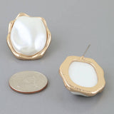 Luxury Hammered Stud Earrings: GCR