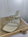Pearl strap heels