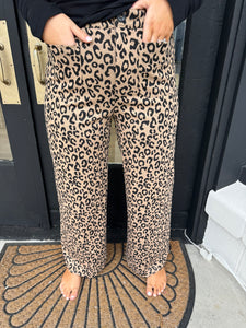 Cheetah dress pants