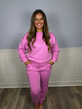 Candy pink jogger set