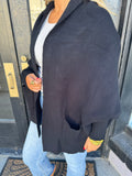 Black slouchy cardigan