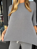 The Luxe Lounge Set- grey