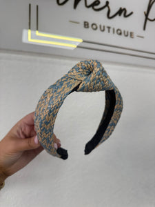 Blue woven headband