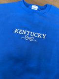 Kentucky blue bow sweatshirt