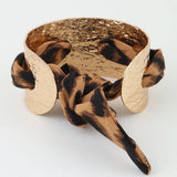 Hammered Fabric Weave Cuff Bracelet      NB020200: GD