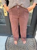 Espresso contrast jeans