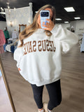 Cross / JESUS SAVES reversible mock neck