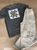 Quilt leopard patchwork tee