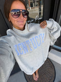 Kentucky appliqué mock neck