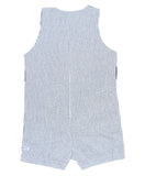 Baby Boys Blue Seersucker Classic Jon Jon : Blue / 0-3m