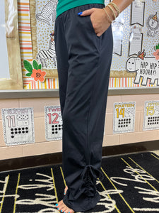Black EcoSoft wide leg pants