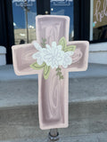 Wooden cross topper