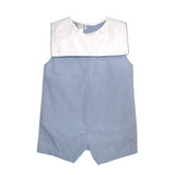 Monogram-able Romper with Square Collar: 3 Month