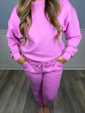 Candy pink jogger set