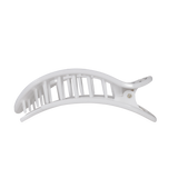 White Polka Dot Party Large Flat Round Hair Clip