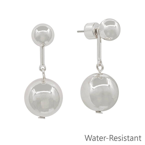 Water Resistant Silver Bar with Silver 7MM Ball 1.5
