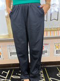 Black EcoSoft wide leg pants