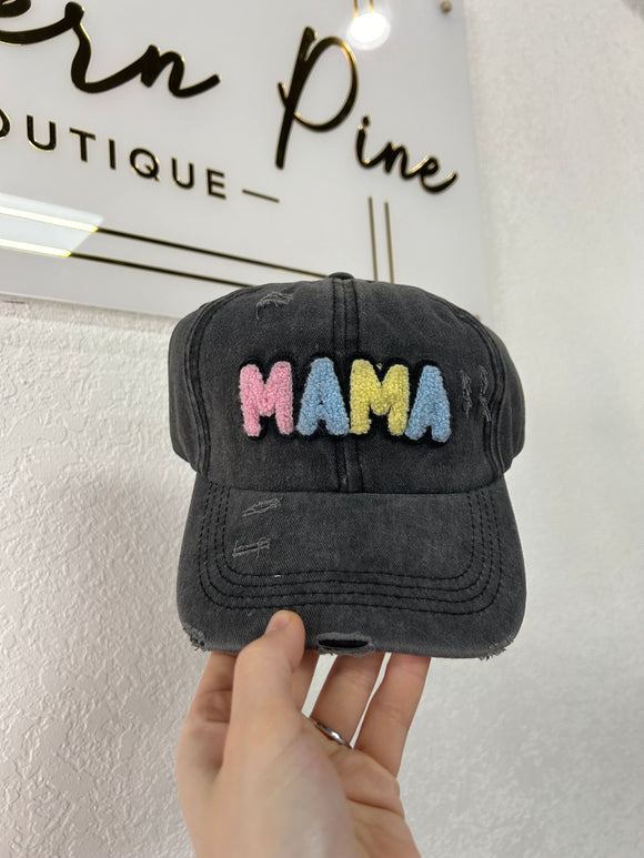 Distressed MAMA hat