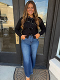 Black bow cardigan