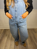 Barrel medium wash overall