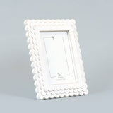White Scalloped Picture Frame (5x7 picture)