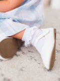 Girls White 3-Pack Ruffle Ankle Socks: White / 0-6m