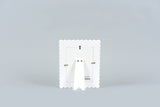 White Scalloped Picture Frame (5x7 picture)