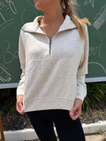 Scuba half zip- vanilla