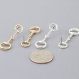 Toggle Chain Drop Earrings: GD