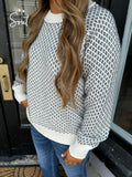 Charcoal patterned sweater