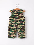 Camouflage Duck Smocking Embroidery Baby Boy Romper: 6M