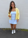 Blue gingham athletic dress