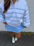 Coastal Stripe Snap Pullover