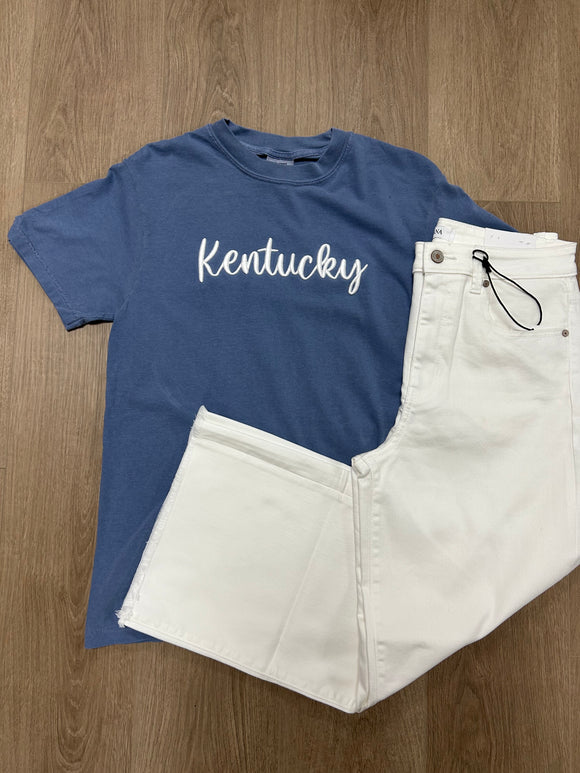 Puff Embroidered Kentucky tee
