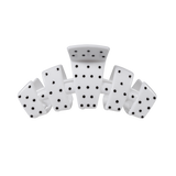 Classic White Polka Dot Party Medium Claw Clip