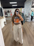 Oatmeal striped pants