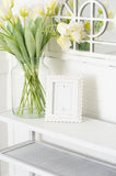 White Scalloped Picture Frame (5x7 picture)